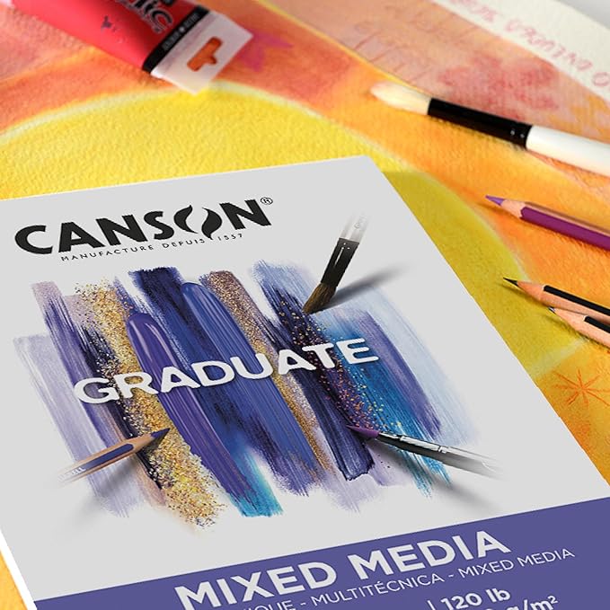 Canson Graduate Mixed Media Pad, 11x14 inch, 20 Sheets | Artist Paper - Image 2