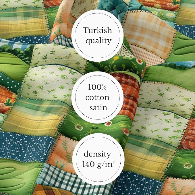 100% Cotton Fabric by the Yard – Turkish Quality Quilting & Sewing Fabric - Image 6
