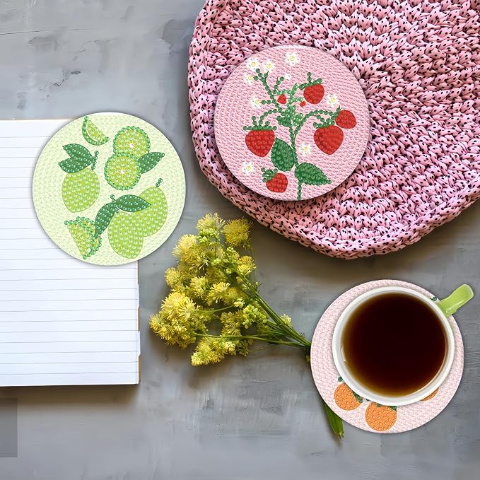 Bulerrylulu 6 Pcs Diamond Painting Coasters Kits - Image 5