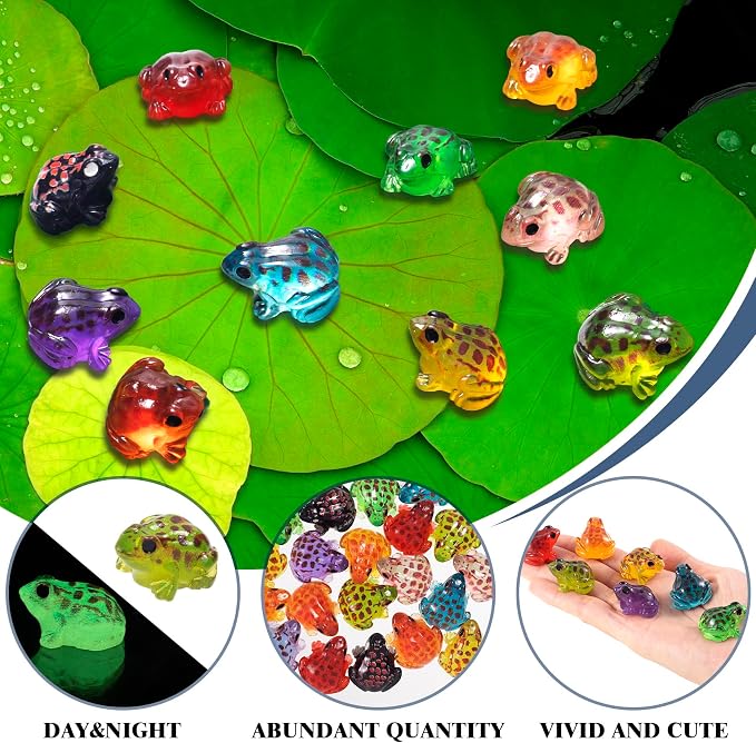20 Pcs Mini Resin Frogs, Miniature Figurines, Tiny Frog Figurines, Mini Resin - Image 3