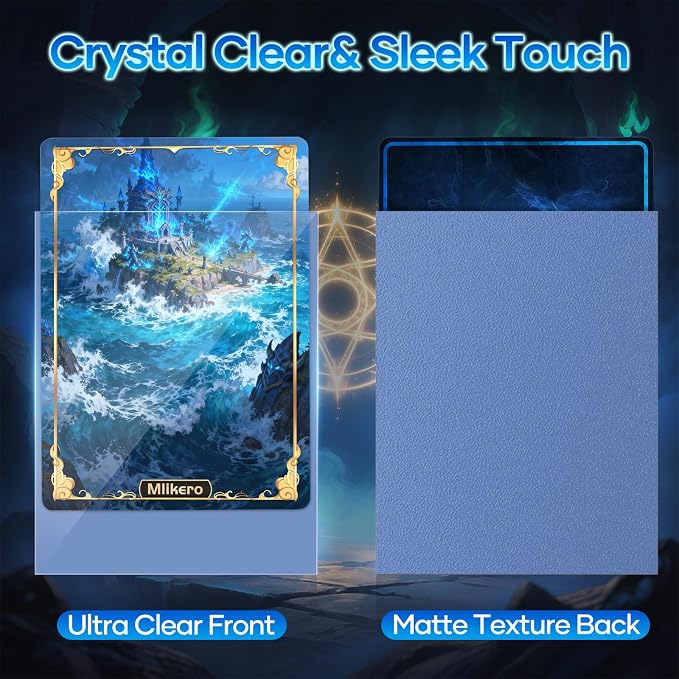 500 Count Card Sleeves, Matte Magic Card Sleeves, Smooth Shuffle & Tear - Image 2