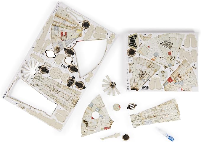 4D Build Star Wars Millennium Falcon 3D Model Kit, Star Wars Gifts, Desk Decor - Image 9