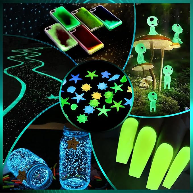 Matio Glow in The Dark Pigment Powder, 15g/0.5oz Fluorescent Green Pigments | - Image 7
