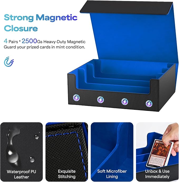 UAONO Trading Card Storage Box, Holds 1800 Sleeved Cards - Image 5