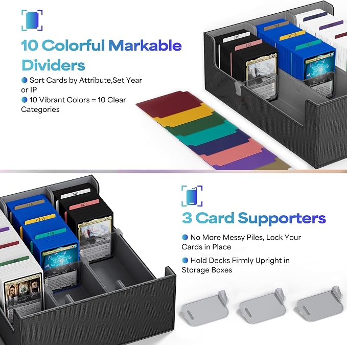 UAONO Trading Card Storage Box, Holds 1800 Sleeved Cards - Image 4