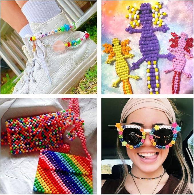 JULIMAIDONG 6500Pcs Pony Beads for Bracelets Making, 27 Colors Kandi Friendship - Image 6