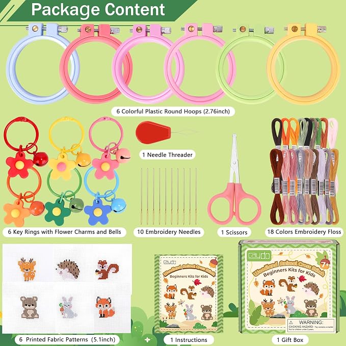Caydo 6 Pieces Cross Stitch Kit - Image 2