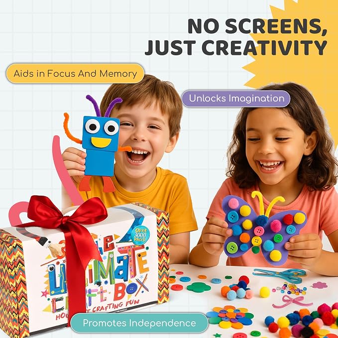A&R CO. 3000+ Pcs Arts and Crafts Supplies & Materials - Image 3
