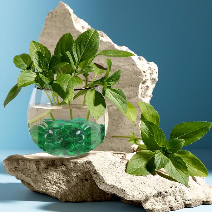 5lb Green Glass Marbles for Vase, Decorative Pebbles for Vase Fillers, Fish Tank - Image 4