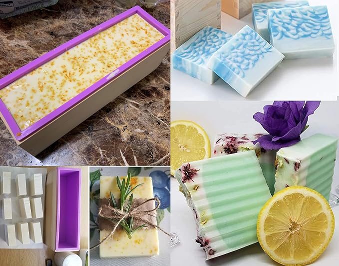 Silicone soap molds -Soap Cutting Tool Set Wooden Bamboo - Image 5