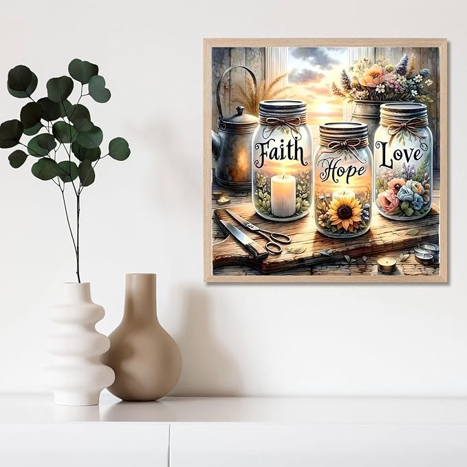 Faith Hope Love Square Diamond Painting Kits - Image 2