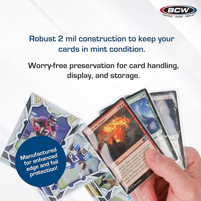 BCW Standard Penny Sleeves – 500 Count | 2-5/8" x 3-5/8" Crystal Clear - Image 4