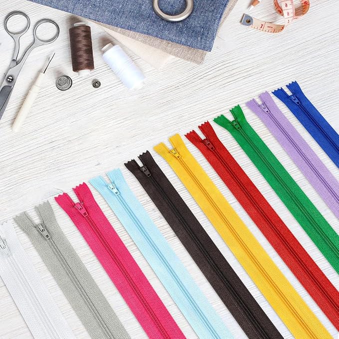 Zippers, DOITEM 48 pcs 40cm/16 Inch Multicolor Nylon Coil Zippers - Image 7