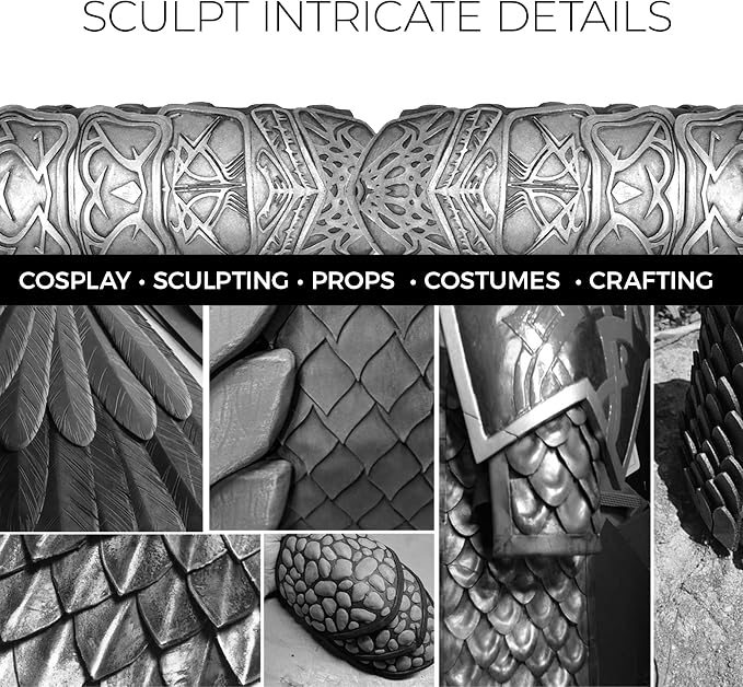 Pixiss Modeling Foam Clay, 1500g White – Premium Air Dry Sculpting Material - Image 3