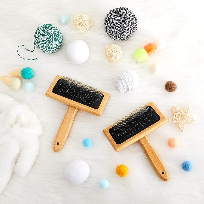 Tessco for you 2 Pcs Wool Carders, Hand Carders for Wool Needle Felting Brush - Image 7