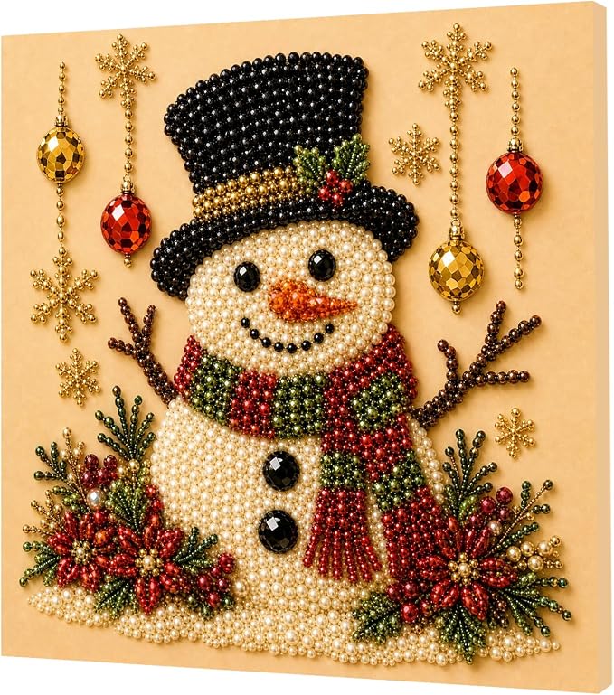 POETRYDRAW Christmas Decor Wreath Pearl Art Kit - Image 5
