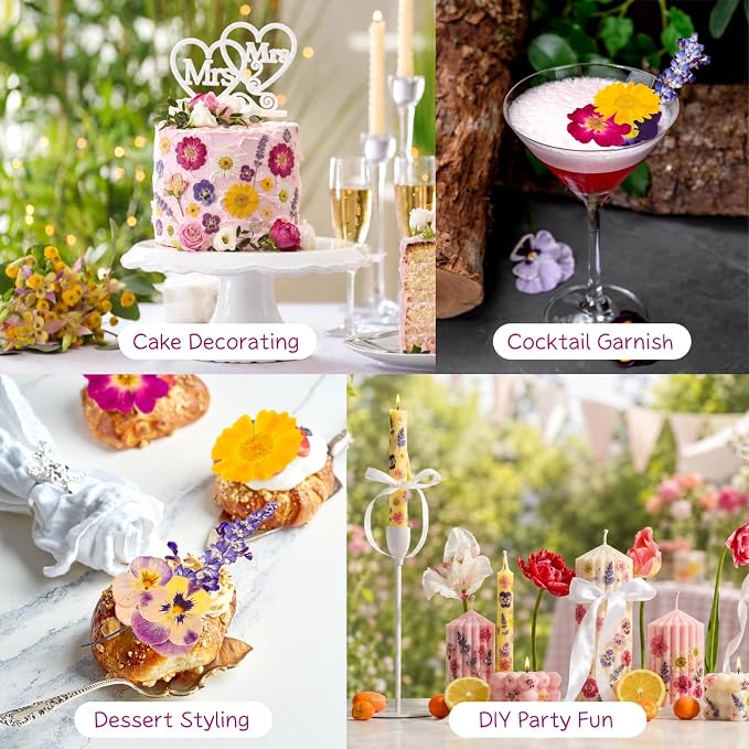 70 Pcs 11kinds Edible Dried Pressed Flowers - Image 5