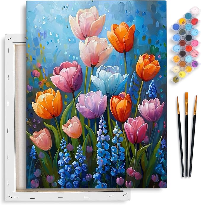 Yezavesu Framed Paint by Numbers Kit by Yezavesu