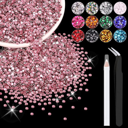 12000PCS 2mm Resin Rhinestones Bulk by BELLEBOOST