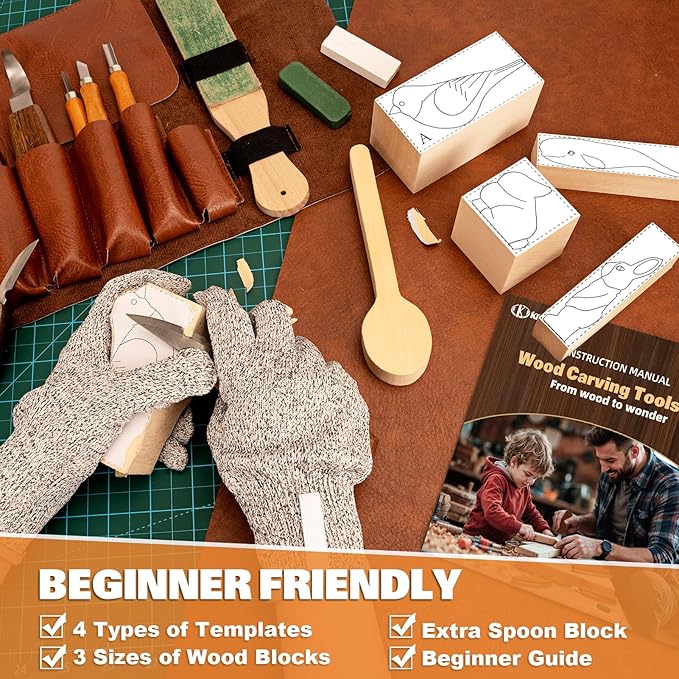 Wood Carving Kit, Wood Whittling Knife Kit - Image 3