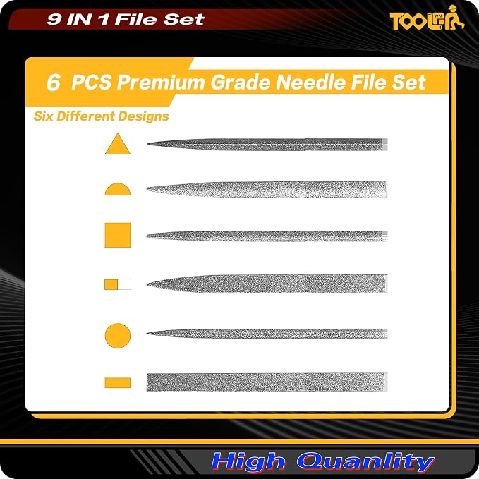 TOOLAN: 8-In-1 Needle File & Saw Set - Image 5