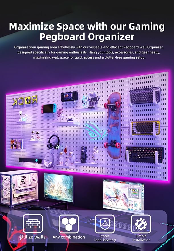 Wall Organizer Peg Board - Image 4