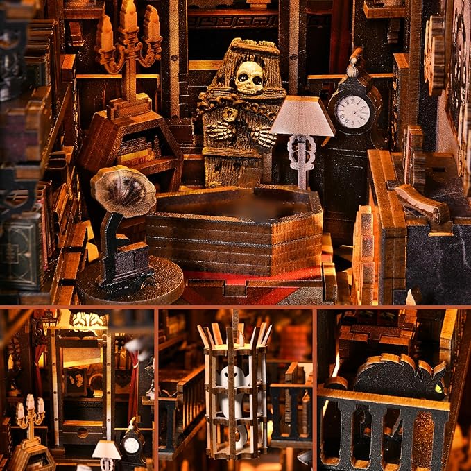TOYQI DIY Book Nook Kit, Miniature House Dollhouse Kit - Image 4