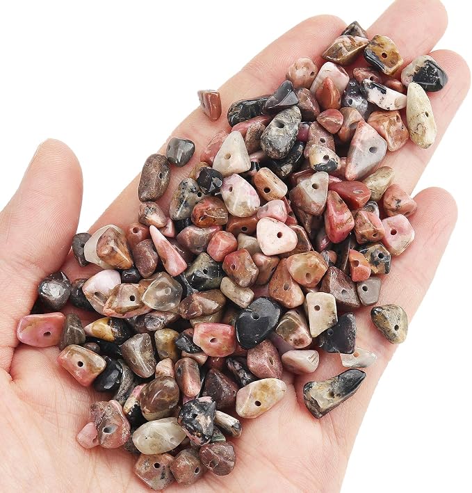 456 PCs Natural Chip Stone Beads, 5-8mm Irregular Multicolor Gemstones Loose - Image 5