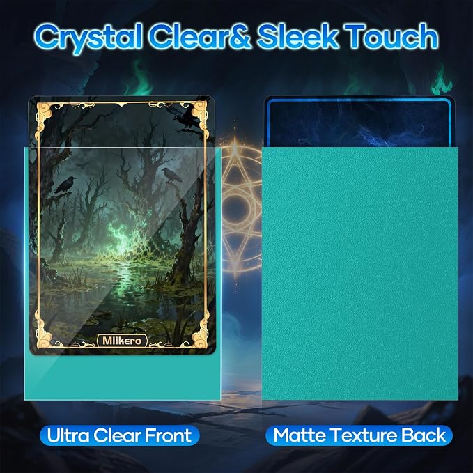 500 Count Card Sleeves, Matte Magic Card Sleeves, Smooth Shuffle & Tear - Image 2