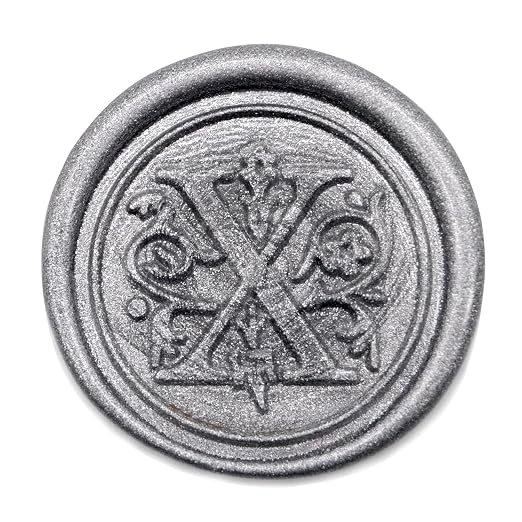 Medieval Initial Alphabet Sealing Wax Stamps, Brass Head Wooden Handle - Image 2