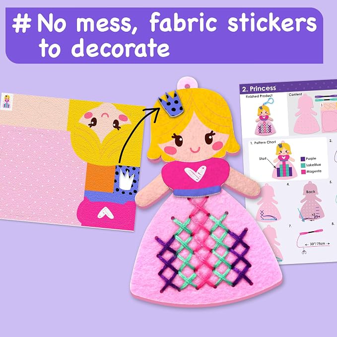 EZCRA Princess Cross Stitch Kit - Image 5