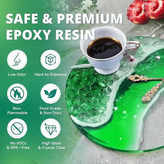 Epoxy Resin, KHKD RESIN 1 Gallon Epoxy Resin Kit-2 Part Crystal Clear Resin | - Image 4
