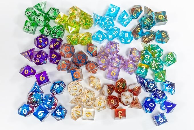 Sharp Edge Dice Set for DND for Dungeons and Dragons Ttrpg Games - Image 4