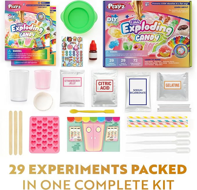 Playz Edible Exploding Candy Making Science Kit - Image 3