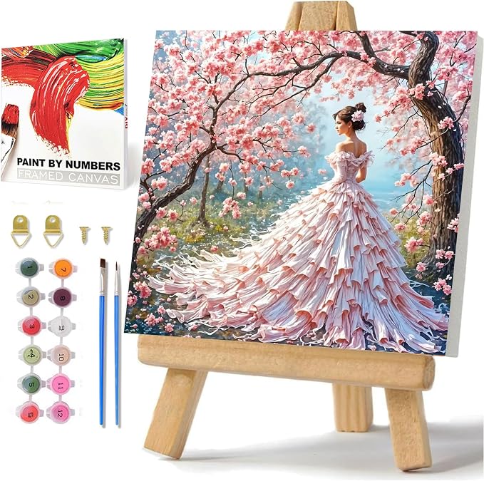 hkejoi Woman Paint by Numbers Kit by hkejoi
