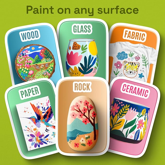 ARTISTRO 60 Precision Dual-Tip Acrylic Paint Markers – Paint Pens Set - Image 4