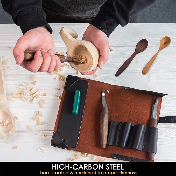 BeaverCraft Wood Spoon Carving Tools Kit S14x Deluxe - Image 4