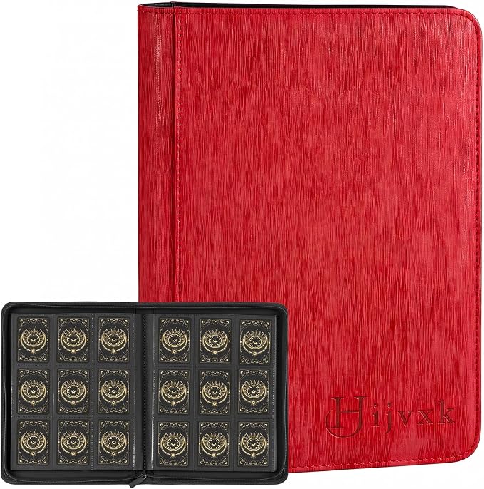 Card Binder 9 Pocket, Premium 540 Double Sided Pocket Collection Binder by Hijvxk