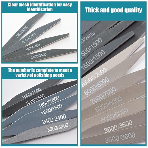 Honoson 20 Pcs Sanding Sticks for Plastic Models 3D Print Polishing Sticks - Image 5