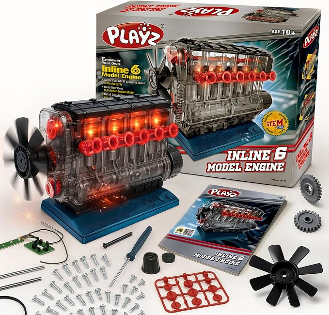 Playz Inline 6 Engine Model Kit by Playz