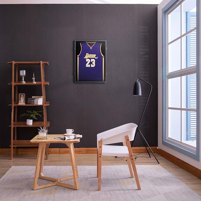 Jersey Frame Display Case, Large Lockable Shadow Box Sports Jersey Frame - Image 3