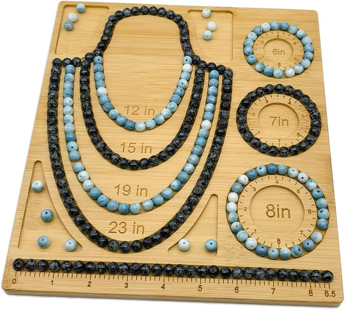Petoysoso Bead Boards for Jewelry Making, Bamboo Beading Board for Bracelet & - Image 4