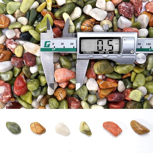 10 lb Pebbles for Indoor Plants, 1/2 Inch Decorative Rocks for Potted Plants - Image 2