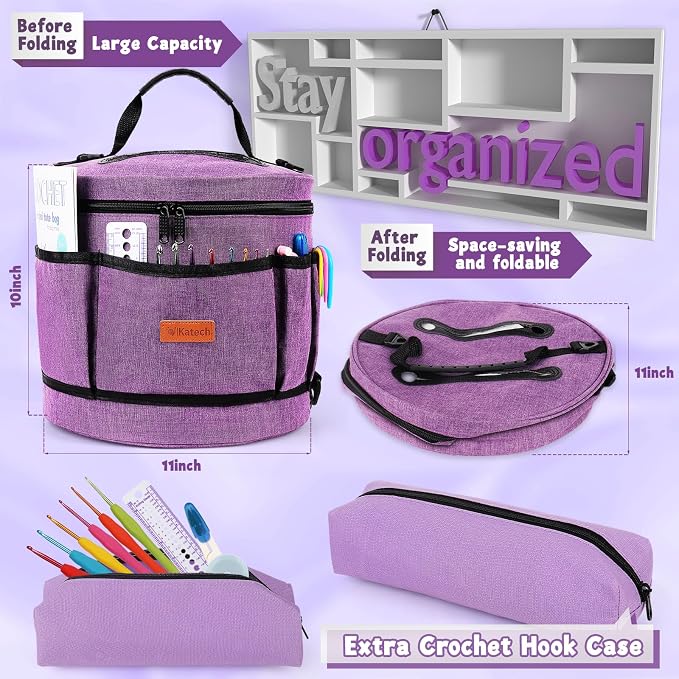 Katech Crochet Kit for Beginners, Beginner Crochet Kit for Adults-Crochet Kits - Image 4