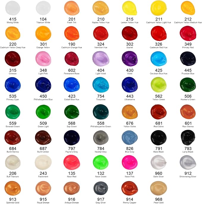 AUREUO Gray Silver Acrylic Paint, 4 Fl Oz / 120ml Single Tube, Metallic Art - Image 4