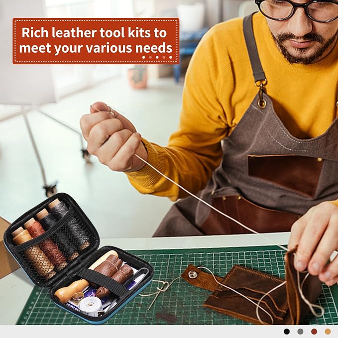 MORFEN Leather Sewing Kit, Leather Stitching Kit - Image 6