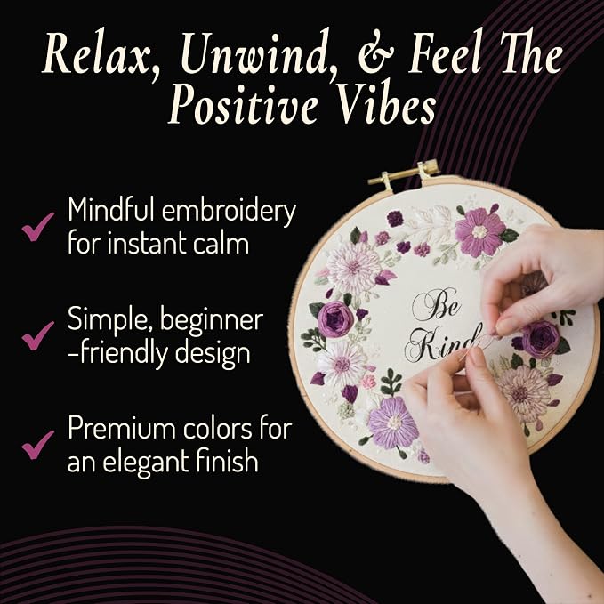 Unwynd Embroidery Kit Floral Theme - Image 4