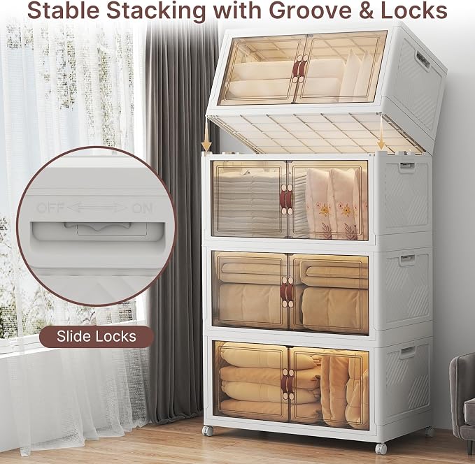 UAMFURI 720QT Stackable Storage Bins - Image 2