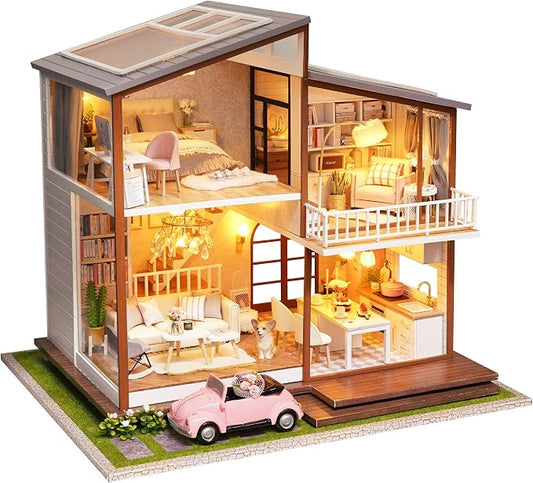 Spilay DIY Miniature House Kit for Adults, Miniature Dollhouse Kit | by SpilayDIYDollhouseMiniature