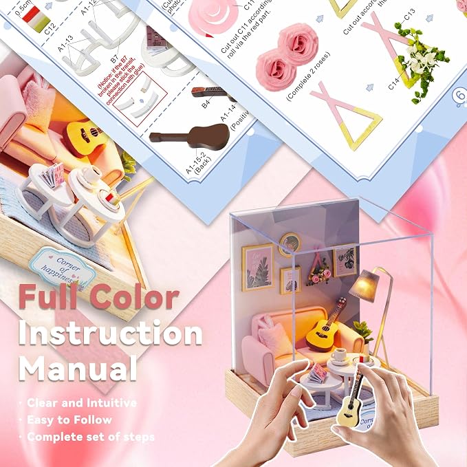 Flever Dollhouse Miniature DIY House Kit Creative Room - Image 8